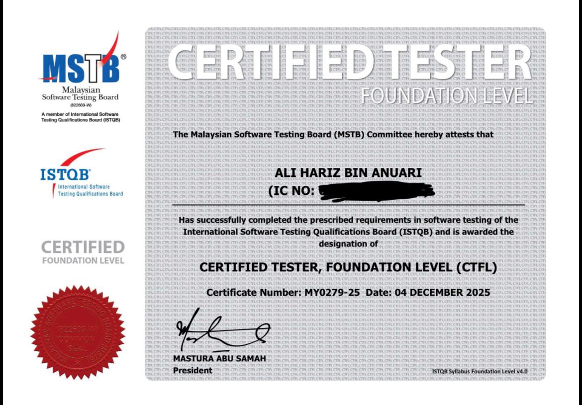 ISTQB Certified Tester Foundation Level (CTFL) v4.0