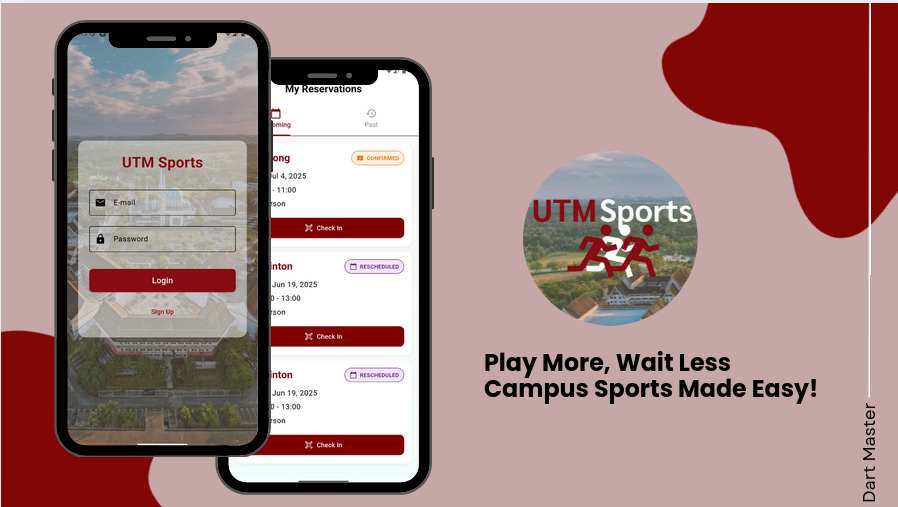UTMSport - Sports Court Booking System interface